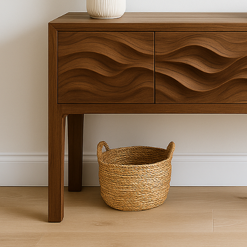 Console Table, Solid Wood Table, Pure Hardwood, Handcrafted.