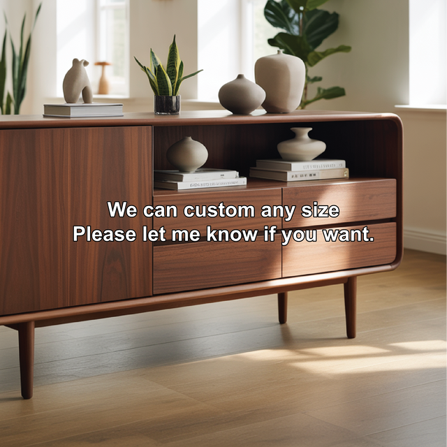 Solid Wood Console Table – Handcrafted Minimalist Storage Design for Modern Living Spaces