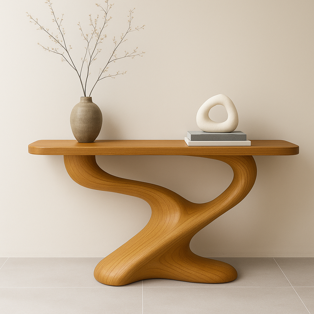 The Art of Wood: Modern Living Room Trends with Console Tables