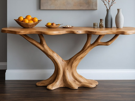 The Art of Wood: Modern Living Room Trends with Console Tables