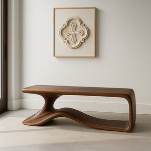 Modern Sculptural Bench