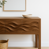 Console Table, Solid Wood Table, Pure Hardwood, Handcrafted.