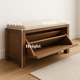 Handcrafted Solid Wood Rustic Bench – Natural Live-Edge Slab Entryway Seating