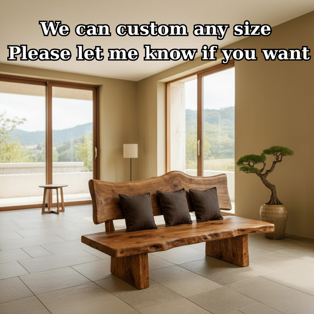 Handcrafted Solid Wood Sofa – Modern Minimalist Frame with Warm Natural Grain