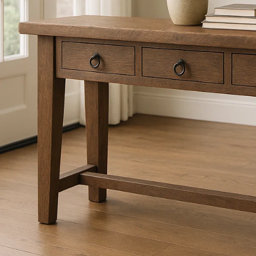 Handcrafted Solid Wood Entryway Console, Console Table