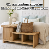 Handcrafted Solid Wood Bench – Modern Organic Seating with Versatile Storage