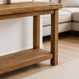 Rustic Soild Wood Console Table: Farmhouse Entryway Furniture