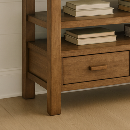 Handcrafted Solid Wood Console Table – Modern Rustic Elegance