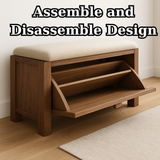 Handcrafted Solid Wood Rustic Bench – Natural Live-Edge Slab Entryway Seating