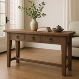 Handcrafted Solid Wood Entryway Console, Console Table