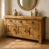 Handcrafted Solid Wood Console Table, Rustic Farmhouse Charm