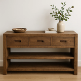Handcrafted Solid Wood Console, Console Table