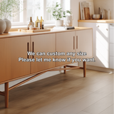 Handcrafted Solid Wood Dining Storage Sideboard with Clean Modern Lines and Four Cabinet Doors