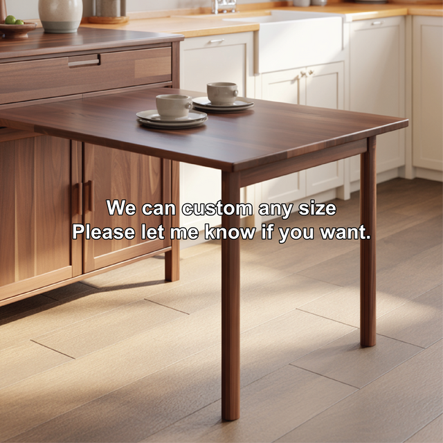 Handcrafted Solid Wood Dining Cabinet with Fold-Out Table for Compact Kitchen Spaces