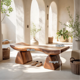 Handcrafted Solid Wood Entryway Bench with Sculpted Organic Form for Modern Minimalist Spaces