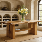 Handcrafted Solid Wood Console Table with Live Edge Design for Rustic Modern Home Interiors