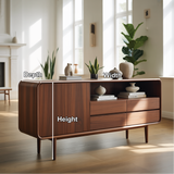 Solid Wood Console Table – Handcrafted Minimalist Storage Design for Modern Living Spaces