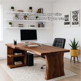 Handcrafted Solid Wood Office Desk – Live Edge Executive Work Table with Organic Curved Base Design