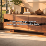 Handcrafted Solid Wood Console Table with Natural Live-Edge Pattern for Modern Living Spaces