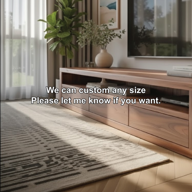 Modern Solid Wood TV Console with Storage, Minimalist Media Stand, Low Profile Entertainment Center, Natural Wood TV Cabinet