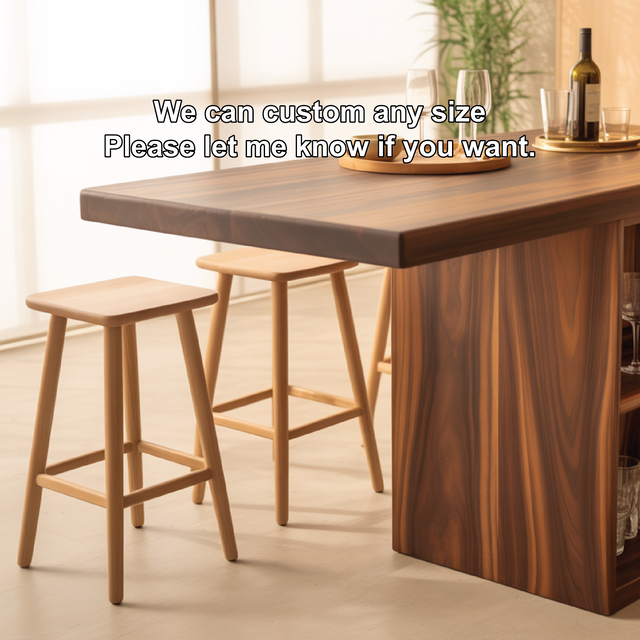 Handcrafted Solid Wood Dining Table with Open Storage and Smooth Rich Grain for Modern Kitchens