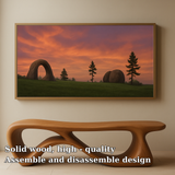 Handcrafted Solid Wood Bench – Modern Sculptural Flow Design for Contemporary Living Spaces